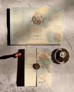 2 Mali Princ Baby Boy Invitation