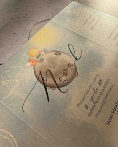 6 Mali Princ Baby Boy Invitation
